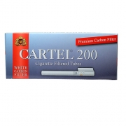 Гильзы для сигарет Cartel White Carbon - 200 шт